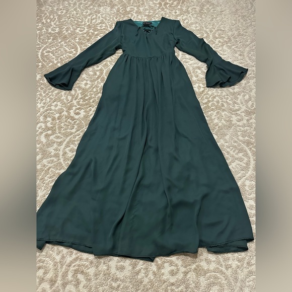 Green maxi abaya dress - Picture 2 of 4